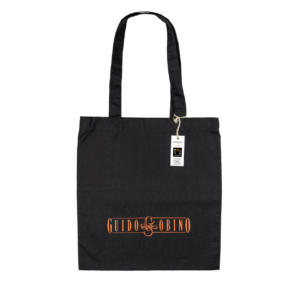 ORGANIC COTTON BLACK SHOPPER