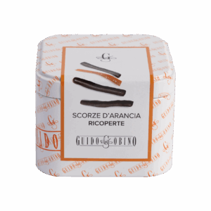 ORANGE ZEST COVERED IN CHOCOLATE TIN 100g