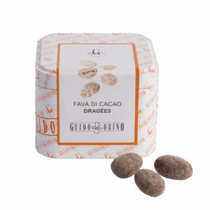 TIN OF COCOA BEANS COVERED IN CHOCOLATE 120g