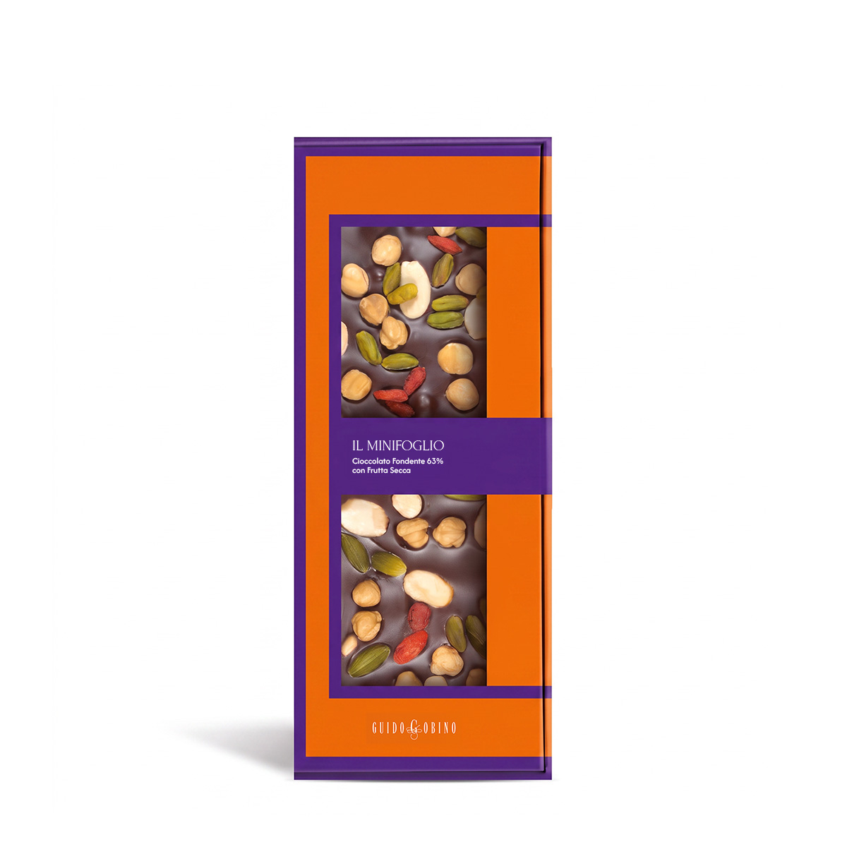 MINIFOGLIO DARK CHOCOLATE BAR WITH DRIED FRUITS 250g